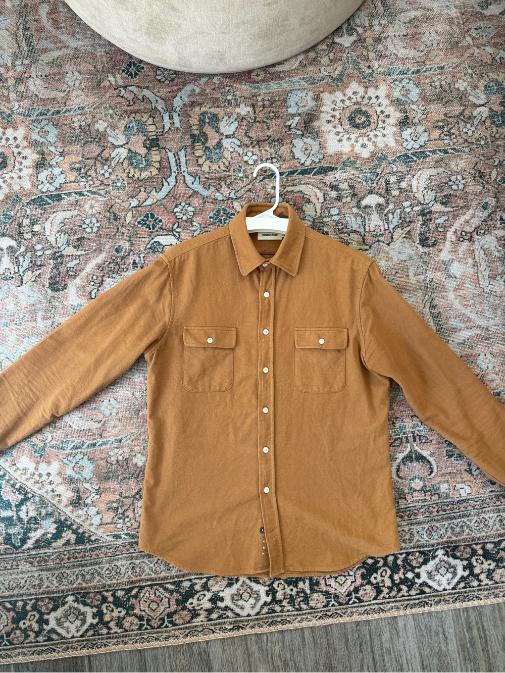 Taylor Stitch Men's Yosemite Shirt in Camel Brown 40M
